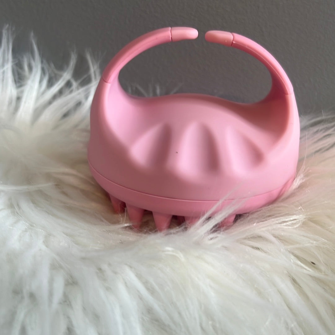 Silicone Pink scalp Massager