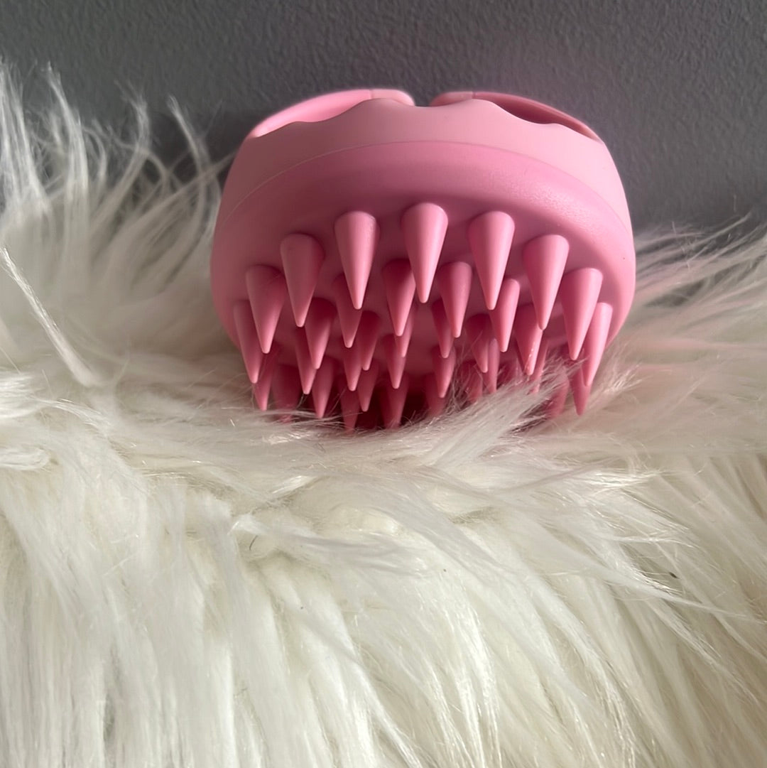 Silicone Pink scalp Massager